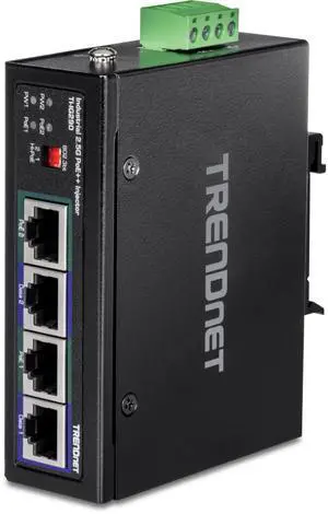 TRENDnet 95W 2-Port Industrial 2.5G PoE++ Injector, Supports PoE IEEE 802.3af, PoE+ IEEE 802.3at, and PoE++ IEEE 802.3bt, Not Compatible with Passive PoE Devices, Black, TI-IG290