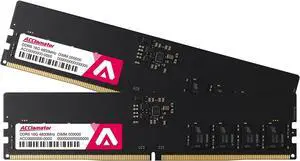 DDR5 RAM 32GB Kit (2x16GB) 4800MHz (PC5-38400) CL40 1.1V On die ECC UDIMM 288-Pin Desktop Memory Module Acclamator