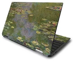 MightySkins Skin for HP Spectre x360 13.3" Gem-Cut (2020) - Water Lilies | Protective, Durable, and Unique Vinyl Decal wrap cover | Easy To Apply, Remove, and Change Styles | Made in the USA (HPS36013