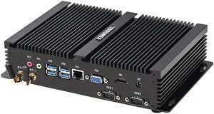 KINGDEL Mini PC, i7 8th Gen. CPU with 32GB RAM 512GB SSD, 4xUSB 3.0, HD Port, VGA, 2xCOM RS232, Metal Case