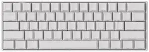 MONSGEEK FUN60 MAX Rapid Trigger Gaming Keyboard 8k SP Magnetic Switch HE Keyboard Multi-Modes Wireless 60% White Shine-Through, Glare Magnetic Switch