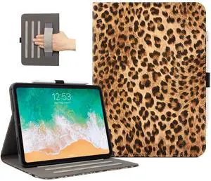Lokigo for iPad Air 13 Inch Case M3/M2 (2025/2024) Leopard iPad Pro 12.9 Case (6th/5th Gen 2022/2021), Support Touch ID & Pencil Pro/2nd/USB-C, Brown
