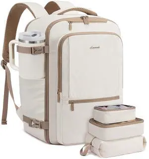 LOVEVOOK Travel Backpack for Women & Men, 50L Large Carry On Backpack Airline Approved, TSA Personal Item Weekender Bag, Water Resistant Laptop Backpacks with 3 Packing Cubes for Travel Essentials