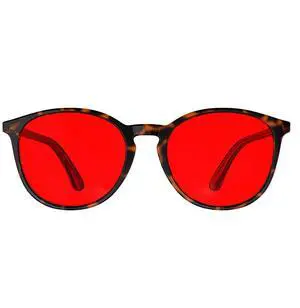 Bloomoak 99.9% Blue Light Blocking Glasses, Gaming Retro Round Glasses, Relieve Eye Fatigue and Improve Sleep, Suitable for Screens/Games/TVs