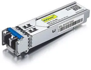 10Gtek 1.25G 1000Base-ZX SFP Transceiver, 1550nm SMF, up to 80 km, for Cisco GLC-ZX-SMD, Ubiquiti UniFi, Mikrotik, D-Link, Supermicro, Netgear, TP-Link, Broadcom, Linksys and More.