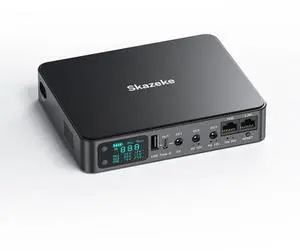 Digital Display Mini UPS, 10400mAh Uninterruptible Power Supply with DC Output USB DC 5V/3.6A5, 9V/12V/2A, POE15/24V, Power Supply Battery Backup for Router, Modem, Security Camera, Breast Pump