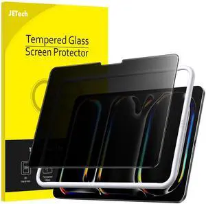 JETech Privacy Screen Protector for iPad Pro 13-Inch M5/M4 (2025/2024) with Easy Installation Tool, Anti-Spy Tempered Glass Film, 1-Pack