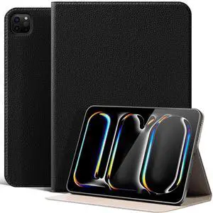 XFYKJIN for iPad Pro 11 inch Case 4th/3rd/2nd/1st Gen (2022-2018), Slim [Leather Feel] Protective Cover, Multi-Angle Stand & Auto Sleep/Wake Smart Folio, Black