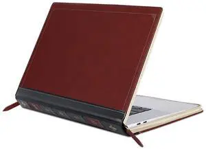 MOSISO Compatible with MacBook Pro 16 inch Case 2025-2021 M4 A3403 A3186 M3 A2991 M2 A2780 M1 A2485/2019 2020 A2141,PU Leather Laptop Sleeve Vintage Retro Zippered Portfolio Protective Cover,Wine Red