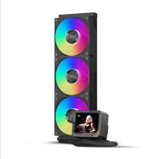 PCCOOLER Liquid Freezer AIO CPU Cooler, 3.5-inch IPS Display, 360mm ARGB Water Cooling, Durable Dual Ball Bearing Fan, Compatible with AM4/AM5, LGA115X/1200/1700/1851 (CPS GT360 Black)