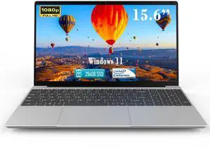 MTWZMM 15.6" FHD Laptop,celeron N5095 Quad-Core Processor 8GB DDR4 RAM 256GB SSD, Portable with Backlit Keyboard & Fingerprint Reader, WiFi 5, BT 5.0, USB 3.0, HDMIWin11