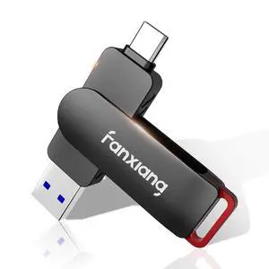 fanxiang 256GB Flash Drive Up to 560MB/s External SSD,Type C & USB-A 3.2 Gen 2, Thumb Drive,Memory Stick for iPhone15/PS4/Android Phone/Windows/Mac