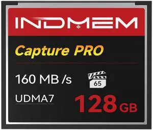 CF Card 128GB Memory Card High Speed UDMA Up to 160MB/s Camera Cards Designed for Photographers & Videographers,Support High-Speed Continuous Shooting or 4K Video Recording