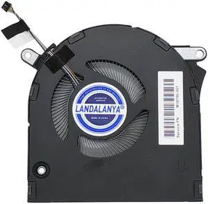 LANDALANYA Replacement New CPU Cooling Fan for HP Envy 14-EB TPN-Q252 Laptop M38796-001 ND75C37-20D15 DC5V 0.50A Fan