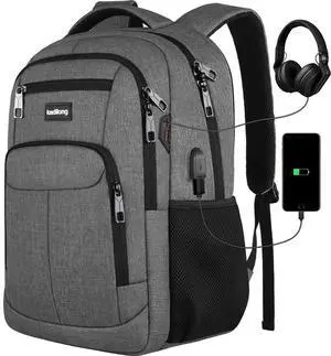 kadilong 17.3 Inch School Backpacks for Men Teen Boys,Laptop Backpack College Bookbag Computer Bag for Work Business Middle High School with USB Port