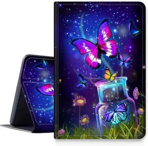 Fire HD 8 Tablet Case (2018 2017 2016 Version, 8th/7th/6th Gen),SDDFRHGH Multi-Angles Slim Folio Stand Auto Wake/Sleep Smart Cover Case for Kindle Fire HD 8 Old Model-Dream Catcher Butterfly