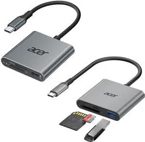 3 in 1 SD 4.0 Card Reade Bundle with 3 in 1 SD Card Reader USB C