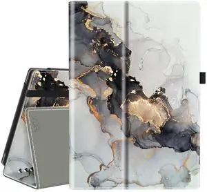 VORI Case for All-New Amazon Kindle Fire HD 10 Tablet and Fire HD 10 Plus (13th/11th Generation 2023/2021 Release) - Slim Folding Stand Folio Cover with Auto Wake/Sleep & Hand Strap, Cloudy Marble