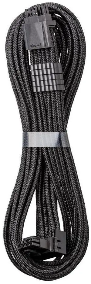 CableMod Universal Pro ModMesh Sleeved 12V-2x6 12VHPWR 90° StealthSense Direct PCIe Cable (Variant A, Black)
