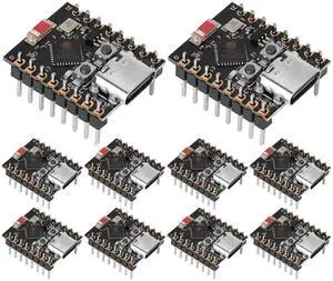 10PCS Supermini ESP32-C3 Development Board - Ar duino & MicroPython Compatible, 2.4GHz Wi-Fi & BLE 5.0, Ultra Low Power Design, Rich Interface for IoT Wearable Devices, Includes Onboard Blue LED