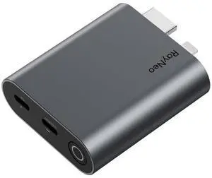 RayNeo HDMI Adapter for iPhone 14 & Earlier with Lightning/HDMI Devices, Built-in Battery & Charge and Play, Supports 1080P@120Hz, 4K@30Hz Video  Compatible with Air 3s / Air 2s / Air 2 XR Glasses