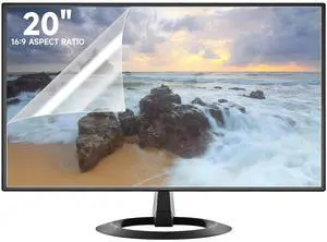 2 Pack 20 Inch Anti Glare Screen Protector, Eye Protection Anti Scratch Matte Anti Glare Film for 20'' with 16:9 Aspect Ratio Monitor