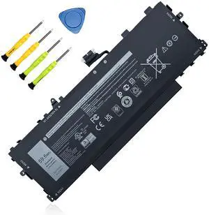 TAICROWNE 59.6Wh GHJC5 Replacement Laptop Battery for Dell Latitude 9420 9420 2-in-1 Latitude 9430 9430 2-in-1 Series 4900mAh 11.55V