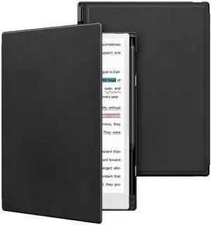 TiMOVO Case for Remarkable Paper Pro 11.8Inch 2024, Lightweight Hard Back Shell Protective Book Folio Cover with Pen Holder for Remarkable Paper Pro Color Tablet, Support Auto Wake/Sleep, Black