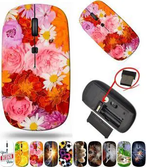 maizi Wireless Mouse Mini for Laptop Personal Computer Laptop MacBook Wireless Mice Mini for Laptop Image ID: 31671867 Many Different Bright 2.4G Portable with USB Receiver Printed in USA