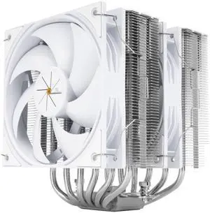 Thermalright Peerless Assassin 120 White V3 CPU Air Cooler, High-Performance Heat Pipes, Dual Towers Cooling, with Dual PWM Fans,Desktop Cooler for Intel LGA 1700/1851/115X/2011,AMD Ryzen AM4/AM5