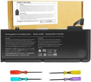 63.5Wh A1322 A1278 Laptop Battery for MacBook Pro 13 inch [Mid 2009 2010 2011 2012 Version] 661-5229 661-5557 020-6547-A 020-6765-A MB990LL/A MB991LL/A MC724LL/Anot for A1278 [2008 Version]