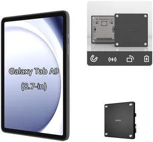 Zilvex Wall Mount Charging Kit for Samsung Galaxy Tab A9 8.7in Magnetic Wall Dock with 15W Fast Charging, TPU Protective Case, Smart Home Integration