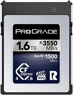 ProGrade Digital Memory Card - CFexpress 4.0 Type B for Cameras | Optimized for Express Transfer of Files & Large Storage | 1.6TB Iridium Series