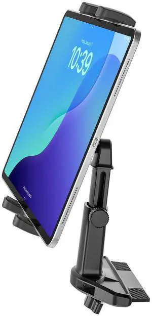 CANHET Car CD Slot Mount Tablet Holder with Adjustable Arm, Universal 360° Rotation Truck CD Player Tablet Holder for 4-13" iPad Pro Air Mini, Phone, Galaxy Z Fold, Fire HD