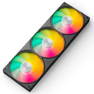 upHere 360mm All-in-One 5V ARGB Computer Case Fan with PWM 4-Pin Interface High Performance Cooling Low Noise for Enhanced PC Cooling Black U3KC3