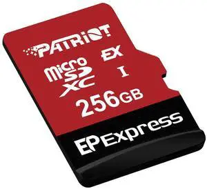 Patriot EP Series 256GB Micro SDXC Express V30 UHS-I U3 4K UHD Memory Card - PEF256GEPEXMCX - Compatible with Nintendo Switch 2 - Read Speed up to 800MB/s, Write Speed up to 600MB/s
