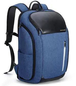 Ponhog 17 Inch Laptop Backpack for Men, Business Travel Anti-Theft Backpack with USB Charging Port, Water Resistant Computer Bag Carry On Flight Approved for Work College Weekender, Light Blue