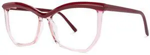Zeelool Stylish Oversized Geometric Blue Light Blocking Glasses for Women Men Tonka ZJGT945534-04 Red