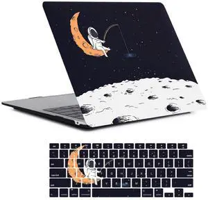 Laptop Case Compatible with MacBook Pro 14 inch Case 2023 2022 2021 Release A2992 A2918 A2779 A2442 with Retina Display & Touch ID, Plastic Hard Shell Cover & Keyboard Cover Skin, Astronaut