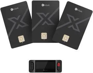 Ellipal X Card Pack of 3 Air Gapped Crypto Cold Wallet with Starter Accessory Kit,Secure Offline Storage for Bitcoin, Ethereum,NFTs & 10,000+ Tokens