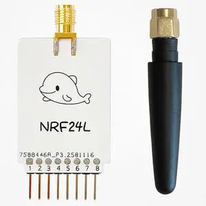 NRF24 Expansion Board for Flipper  2.4GHz Interface with 18 GPIO Pins, Developer Add-on for Testing and Custom Projects (White)