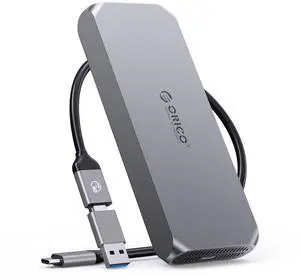 ORICO 40Gbps M.2 NVMe SSD Enclosure with Thermostatic Cooling Fan, Supports up to 8TB, Thunderbolt 4/3 & USB4 Compatible, Backward Compatible with USB 3.2/3.1, M-Key SSD-COM2