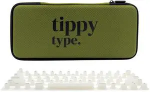 TIPPY TYPE Raised Keyboard Cover for Long Nails - Fits MacBook Pro & Air, iPad 13", & Magic Keyboard (No Numpad) -Silicone -The Original -Comfortable Typing, Quiet, Nail Protection (Milky White)