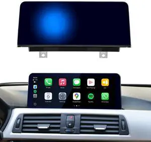 PEMP 10.25" Blue Anti-Glare Linux HD Screen for BMW 3 Series F30 1 Series F20 NBT CIC Wireless and Wired CarPlay Android Auto Screen Calls Using The OEM Bluetooth 2012-2017