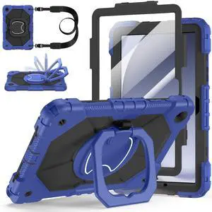 Case for Samsung Galaxy Tab A9 Plus 11 Inch 2023, Ubearkk Rugged Case for Samsung Galaxy A9+ Tablet SM-X210/X216/X218 with Screen Protector 360 Rotating Stand Shoulder Strap Pen Holder, Navy Black Case for Samsung Galaxy Tab A9 Plus 11 Inch 2023, Ubearkk Rugged Case for Samsung Galaxy A9+ Tablet SM-X210/X216/X218 with Screen Protector 360 Rotating Stand Shoulder Strap Pen Holder, Navy Black