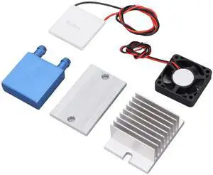Dpofirs Peltier Cooler Kit, Refrigeration Cooling System for Plate Cooling Pet Bed Cooling, Semiconductor Refrigeration Peltier Air Cooling Device,
