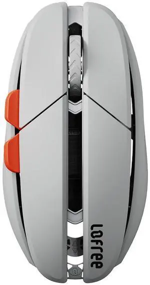 LOFREE Hypace Ultra-Lightweight Wireless Gaming Mouse, 47g, PAW3950 Sensor, 40K DPI, 8K Polling Rate, Mg Alloy Frame, Tri-Mode(Bluetooth/2.4GHz/Wired), 100Hrs Battery for PC/Mac (Crayon Grey)