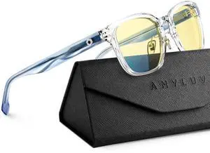 ANYLUV Blue Light Glasses Men Women Computer Gaming Glasses Anti Eyestrain Lightweight Blue Light Blocking Glasses