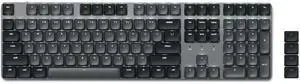 Satechi SM3 Mechanical Keyboard for Mac and Windows, 108 Keys Full Size with White LED Backlit, Wired and Bluetooth for Mac and Windows - Dark Gray/Gray