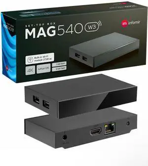 DOORDARSHAN Latest MAG 540W3 4K WiFi Set TOP Box - High-Performance 4K STB with ARM Cortex-A35 CPU Upgrade